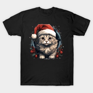 Christmas Cat - Winter Holiday Gift T-Shirt